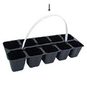 1200個入 育苗 ACカットパック 2×2 黒 縦11cm×横12cm×高さ7.5cm 02