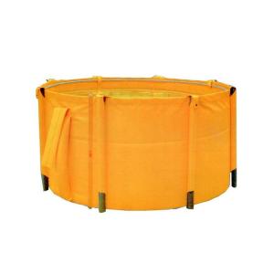 農業用 くみたてそう B型 1000L 45-16 組立式丸型容器 オレンジ 軽量