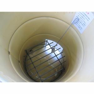 塗装有 シルバー ドラム缶焼却炉 煙突付 20...の詳細画像2