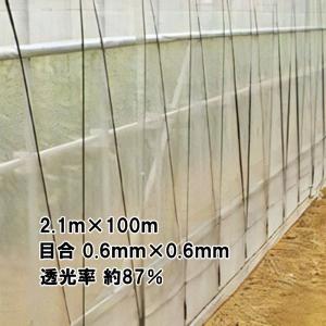 2.1m × 100m ナチュラル サンサンネット ソフライト SL3200 ビニールハウス トンネル などに 防虫ネット 日本ワイドクロス タS 代引不可｜plusys