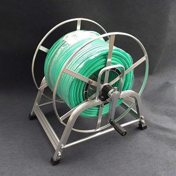 アルミ製動噴ホースリールセット SAL-GH150 グリーン軽量スプレーホース 5.0Mpa 8.5...