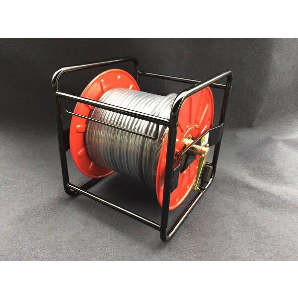 動噴ホースリールセット SLK-BH150 クロ高圧スプレーホース 5.0Mpa 8.5mm×100...