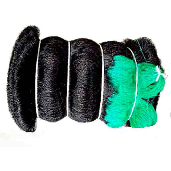 2本 鴨避けネット 上部張り用 54m×54m 12cm 目合 2000デニール 黒 防鳥ネット 小...