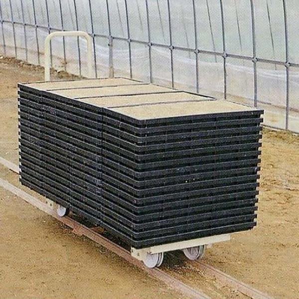 トロッコ 60GA ハウス内への育苗箱 運搬用 台車 ホクエツ オK 代引不可