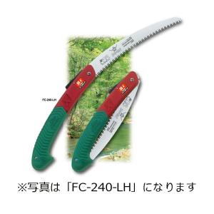 SAMURAI (サムライ) 鋸 騎士シリーズ FC-180-LH 曲刃タイプ 荒目 刃長 180mm ピッチ 4.0mm ノコギリ のこぎり 剪定 三冨D｜plusys