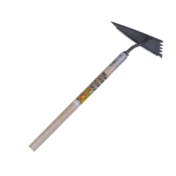 ステンレス三角鍬 ほり次郎 木柄 全長1460mm 刃長240mm DK-808 ドウカン 道灌 三...