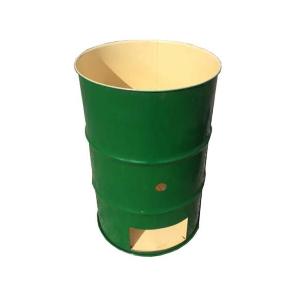 塗装無 緑 ドラム缶焼却炉 オープンドラム 200L 焼却炉 ミY 代引不可