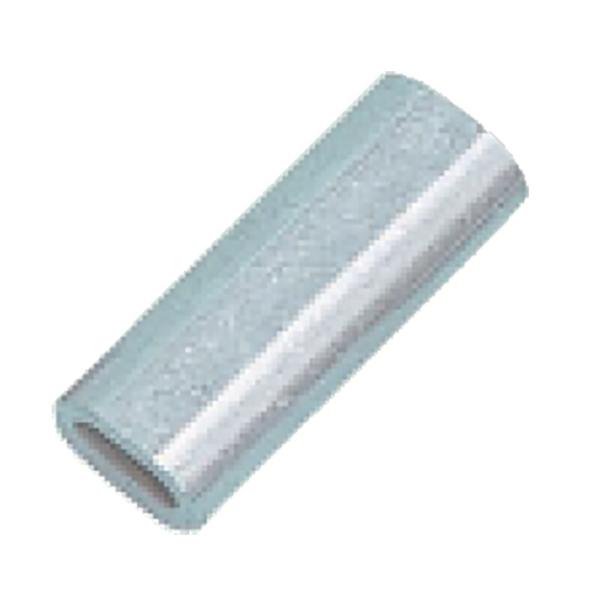 100個入 アルミクランプ管 AL2 適用ワイヤー径 2 mm A 4.1 mm B 7 mm スリ...