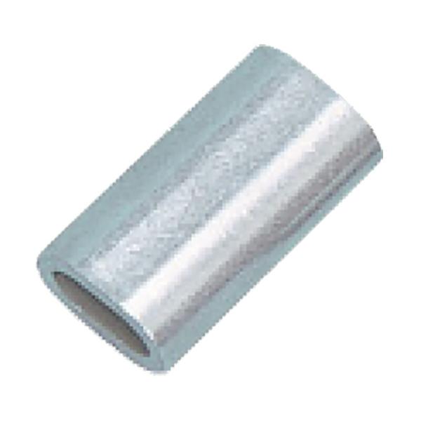 100個入 アルミクランプ管 AL3 適用ワイヤー径 3 mm A 6 mm B 9.8 mm スリ...