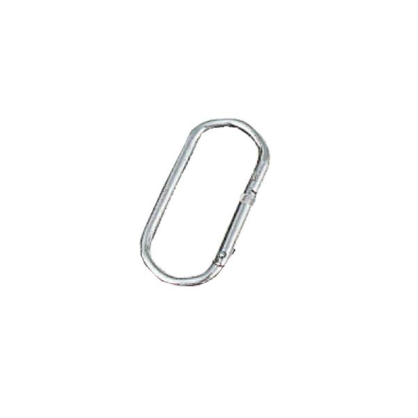 10個 吊具 カラビナ K-21 ステンレスO型安全環ナシ ステンレス d 10 mm l 110 ...