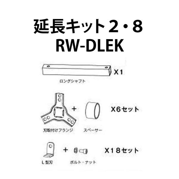 部品のみ 草削りカッターロータリーウィーダー用 延長キット ショートからロング RW-DLEK アイ...