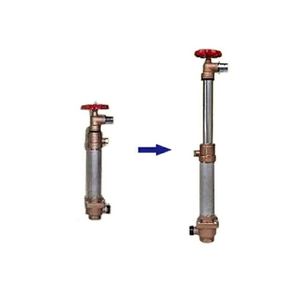 高耐久 金属 農業用 緑化用 地下収納型 PUV取水栓 伸縮回転バルブ PUV25A 1PT ヤンマ...