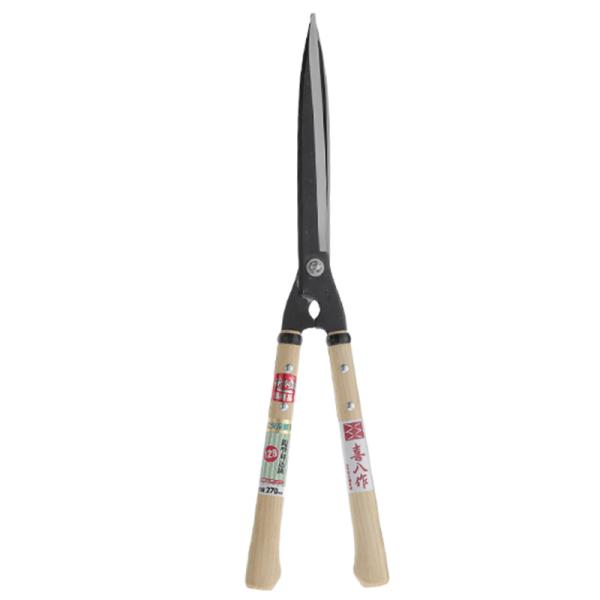 特注 プロ用 本職用 鋭型 刈込鋏 裏すき No.129 刃長 270 mm 安来鋼青紙 喜八作 尺...