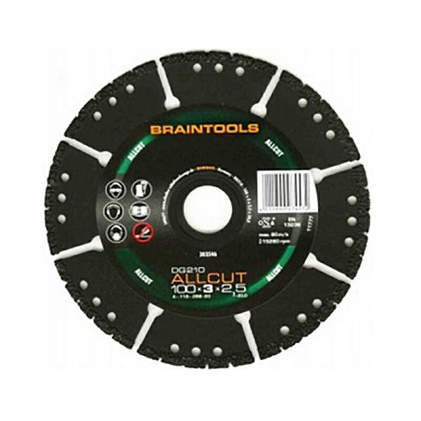 ディスクグラインダー 用 オールカットアトム ダイヤモンドディスク 100×2.5×20(15) コ...