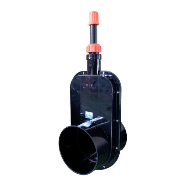 用水閘 150型 橙黒 高44cm (水田用 ねじ式 給水口 水量 調整 ) VU150 塩ビパイプ...