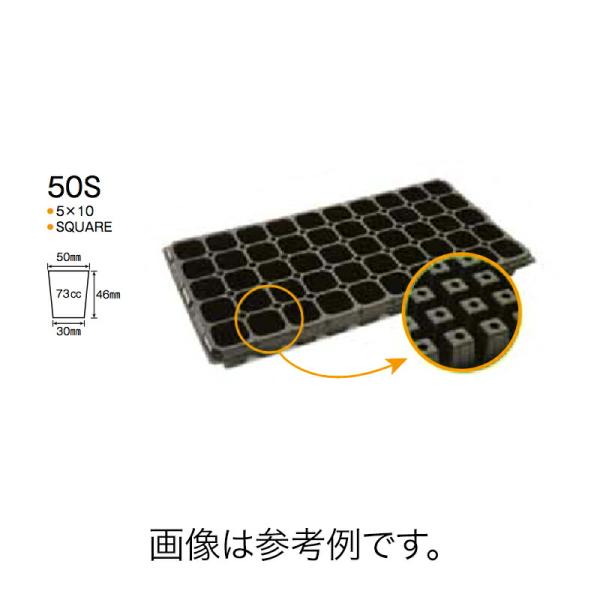 100枚 プラグトレー SPトレー 50穴 S 539×277mm シルバー 5×10 高さ46mm...