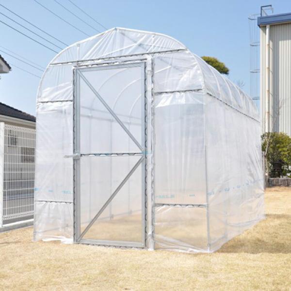 ヒロガーデン1.7 1.9m×3.0m カンノンドア仕様 ビニールハウス ミニハウス 家庭菜園 東都...