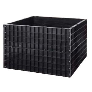 堆肥ワク A-22 1100L 124×124×H80cm 堆肥枠 サンポリ (法人個人選択