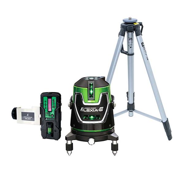 レーザーロボ LEXIA-E グリーン 21 受光器・三脚セット 70891 レクシア シンワ測定 ...