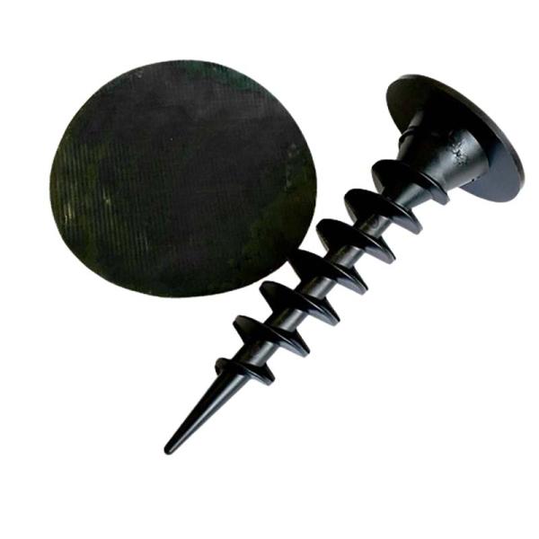600本 ガンコピン 150mm 防草パッチ ブラック 防草シート を 軟弱地盤に強力固定 インパク...