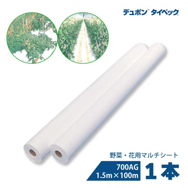 タイベック マルチ 700AG 1.5m×100m 白マルチ 農業用マルチ 野菜 フルーツ 花卉 遮...