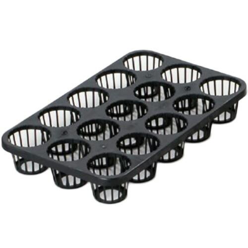 60枚 穴トレー 2.5寸鉢用 15穴 #2102 ポリポットなどの運搬・管理に 明和 代引不可