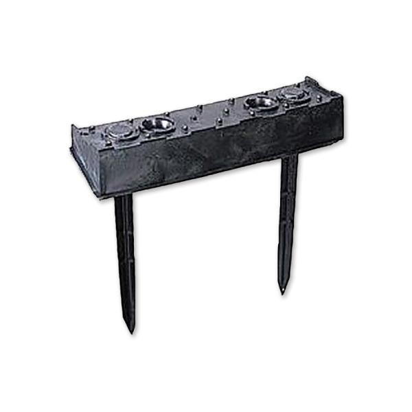 2個 プラ 仮設階段 500mm幅 対応傾斜角度20-30度 杭付 法面ステップ 法面 畦 あぜ 斜...