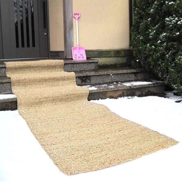 6枚 ワイド コンパル ワイド 滑り止マット 幅80cm 長さ3m 雪 滑りにくい安心な通路を確保 ...