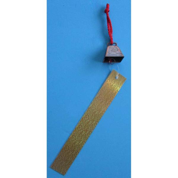 防鳥 風鈴花壇 ホログラムの短冊付き風鈴 コンパル アサノヤ産業 D