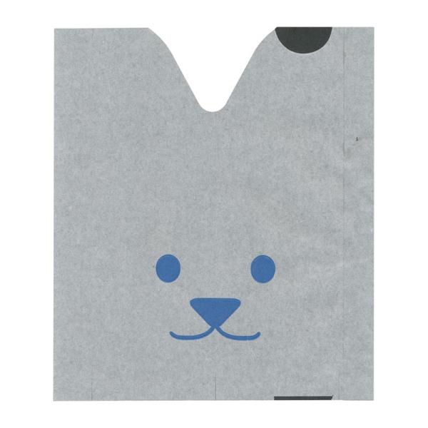 4000枚 果実袋 シロクマくん桃袋 552068 4582259924246 172×200mm ...