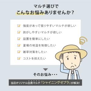 4本 白黒マルチ 幅150cm シャイニングゼ...の詳細画像1