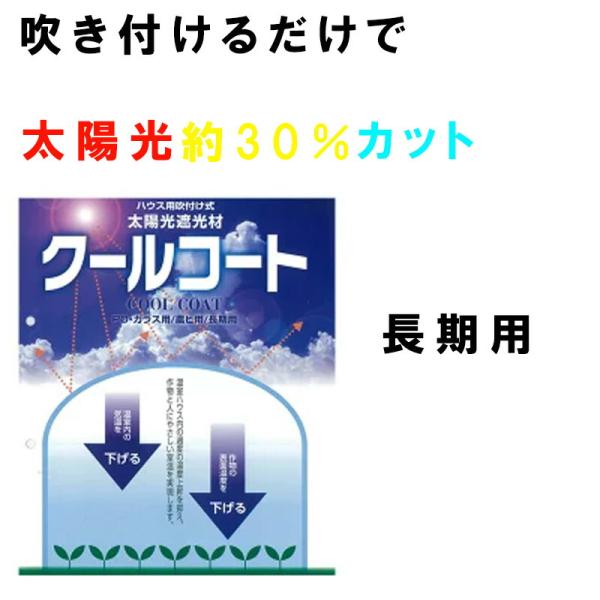 遮光塗料 ハウス用吹付け式太陽光遮光 クールコート 10L 長期用 遮光率約30％ 温室内温度 作物...