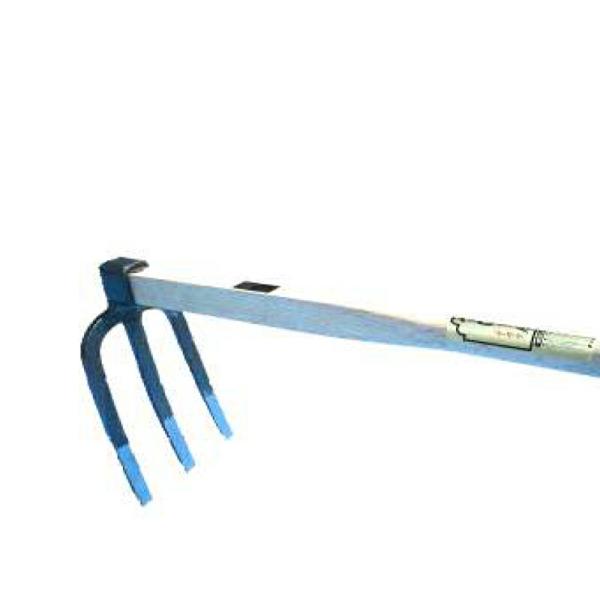 備中鍬3本爪 樫柄 柄全長1050mm 先巾175mm F1111 フジカワ 三冨D