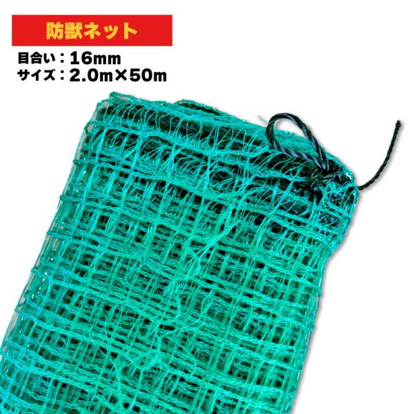 防獣ネット 16mm目合 2m×50m シN 代引不可