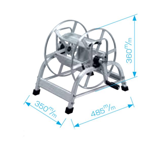 ホース巻取機 アルミ巻取機 SAL-50 より戻し付 永田製作所 散水 防J 代引不可
