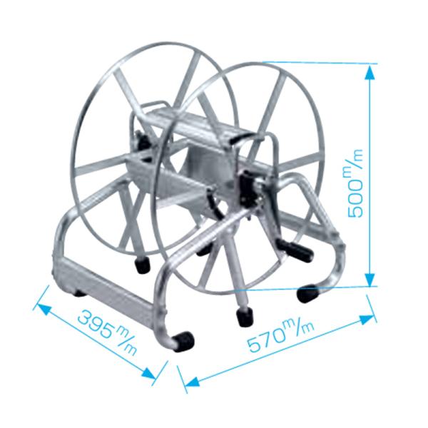 ホース巻取機 アルラック巻取機 SALR-150 より戻し付 永田製作所 散水 防J 代引不可