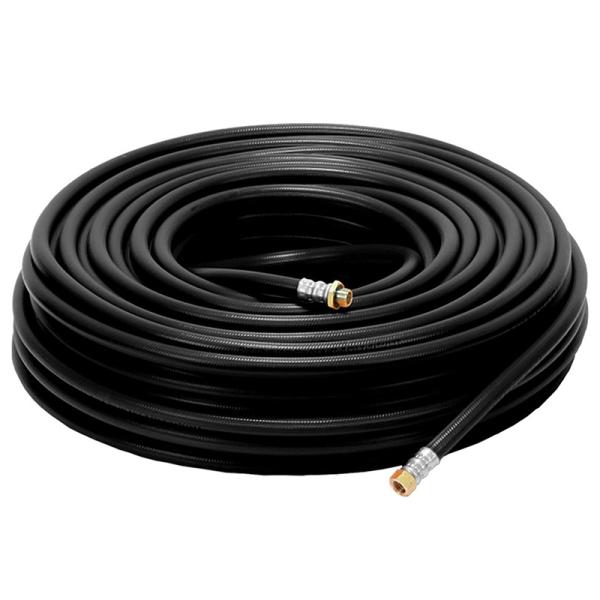 高圧ホース Ｔ 8.5×50ｍＫ付G1/4 黒 14.5 H110955 麻場 カ園 代引不可