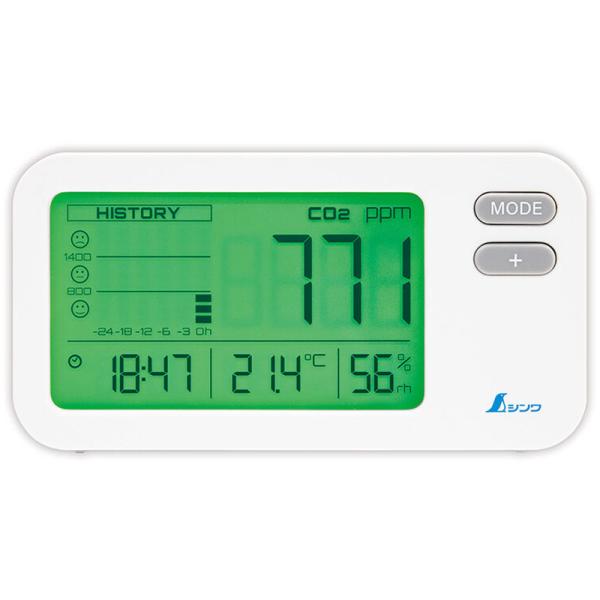 デジタル 二酸化炭素濃度計 光学式補正機能付 78977 55×105×33mm 86g 二酸化炭素...