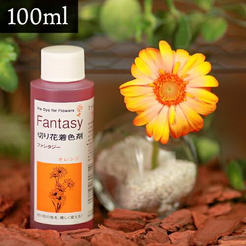 パレス化学 切花着色剤ファンタジー 100ml オレンジ 切り花 着色 レインボー フラワー アレン...