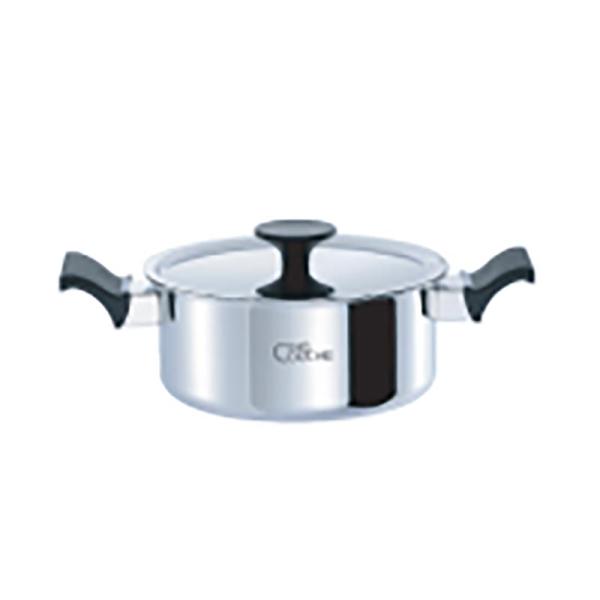 サンク・クーシュ シチューポット 20cm 両手鍋 IH対応 日本製 ウルシヤマ金属 金TD