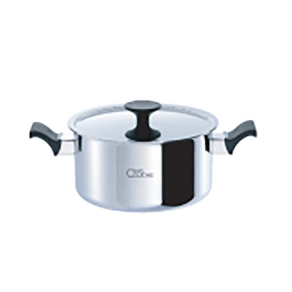 サンク・クーシュ ディープポット 22cm 両手鍋 IH対応 日本製 ウルシヤマ金属 金TD