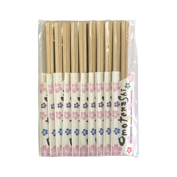 おもてなし箸 桧元禄 20P 箸袋入 国産 割箸 割り箸 わりばし 箸 20膳 セット 日本製 外国...