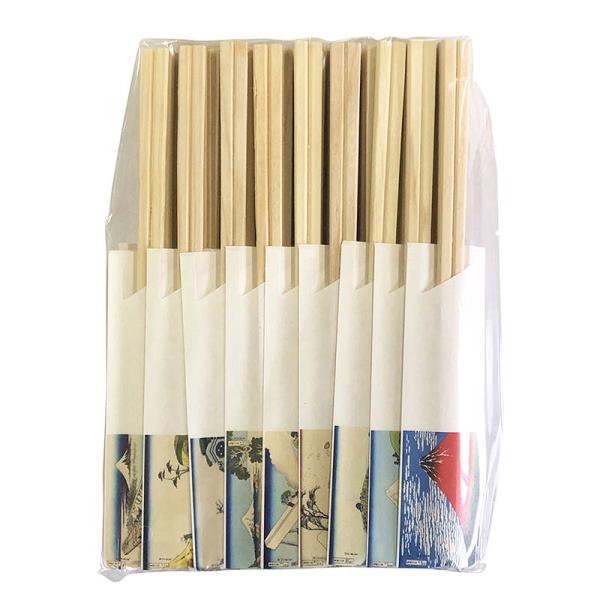 富嶽三十六景箸 桧元禄 36P 箸袋入 国産 割箸 割り箸 わりばし 箸 36膳 セット 日本製 外...