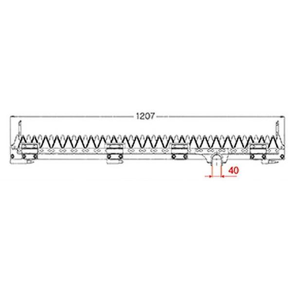 nashim コンバイン刈刃 K クボタ シングル3条 7890 SR-35 ナシモト オK 代引不...