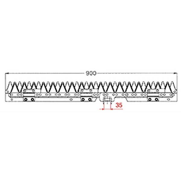 nashim コンバイン刈刃 K クボタ シングル2条 7415 ER-211 ER-213 ナシモ...