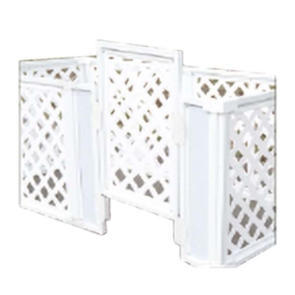 上下戸タイプ フェンス ケージ サークル ラティスフェンス セット ドッグラン スペース 置き場 簡...