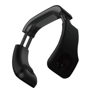 ブラック USB ハイブリッド ネッククーラー 70168 首掛けクーラー 首掛け扇風機 充電式 熱中症対策 猛暑対策 冷却グッズ 扇風機 冷却 首 フYD