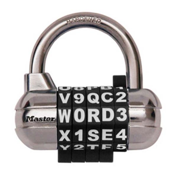 マスターロック ワード可変式南京錠 ブラック 1534JADBLK ワード 番号 可変式 南京錠 M...