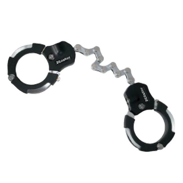 マスターロック カフロック 8290JADPS 手錠型 チェーンロック 防犯 自転車 バイク 盗難防...