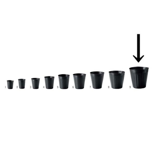 3000個 18cm 深鉢 TO ポリポット 黒 丸型タイプ ポリポット 育苗ポット 育苗 園芸 ガ...